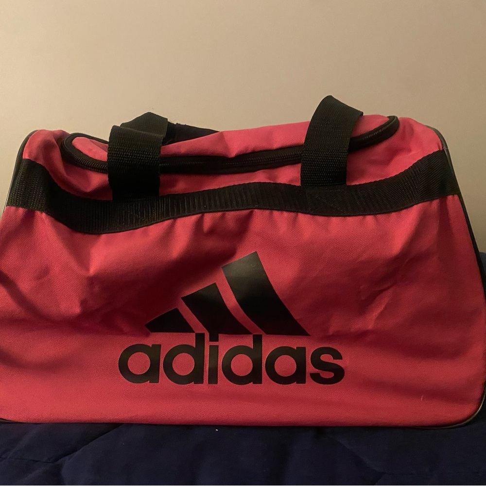 Adidas Pink and Black Sports Bag